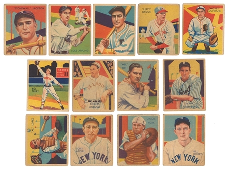 1934-36 National Chicle "Diamond Stars" Baseball Complete Set (108) – Including Foxx, Hornsby, Ott and Greenberg
